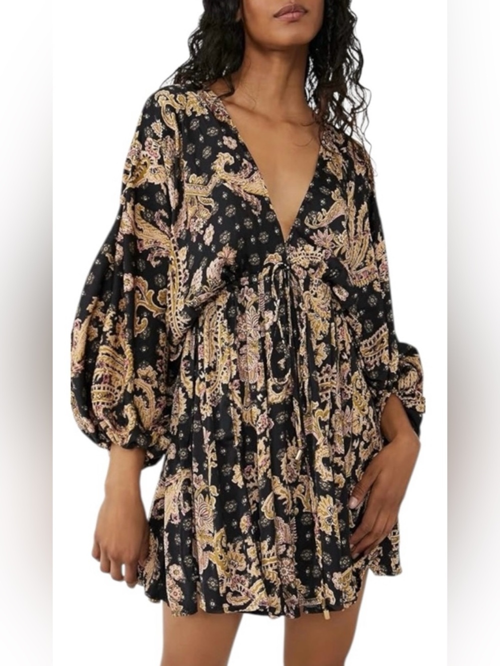 Free People Printed Arzel Mini Dress